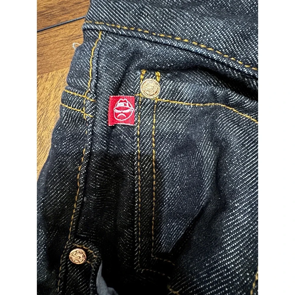Lowrider Classic Dark Wash Denim Jeans Mens 36x30‎ Cotton Straight Leg |K1